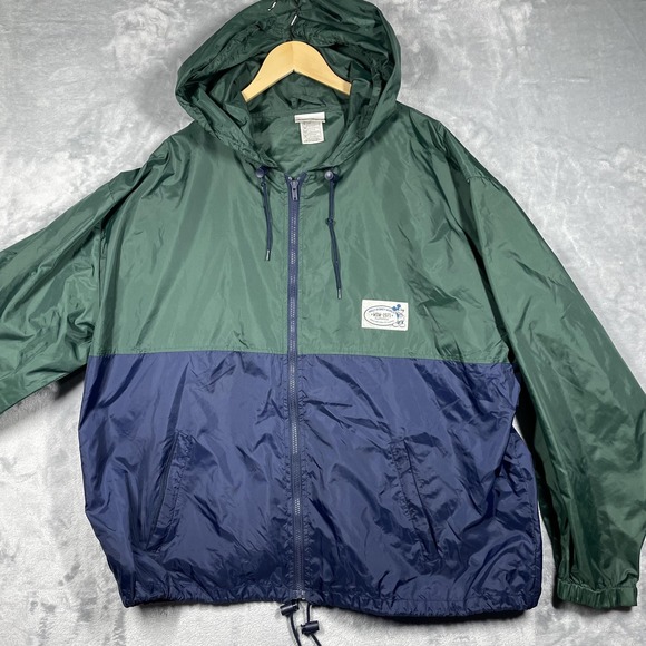 Vintage Walt Disney World Jacket Mens XL Hooded Nylon WDW 1971 Mickey 90s - Picture 1 of 10